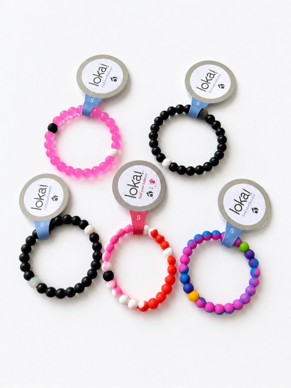 Lokai Kids Beaded Stretch Bracelets set of 5